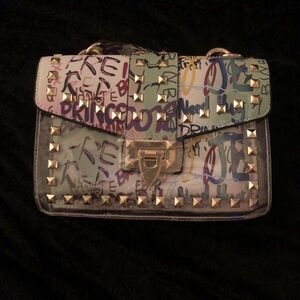 Graffiti Style Crossbody Bag